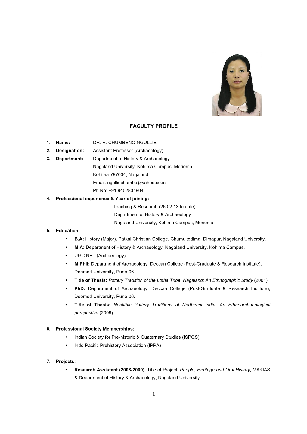 Faculty Profile