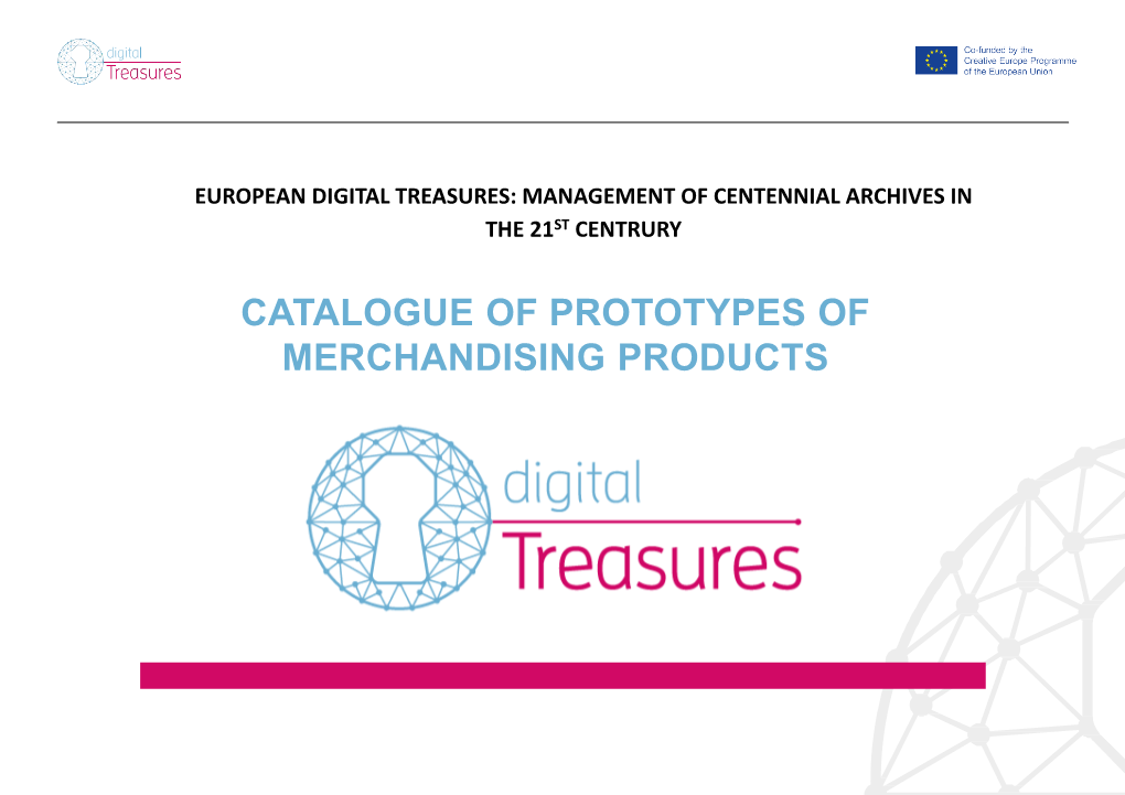Catalogue of Prototypes of Merchandising Products