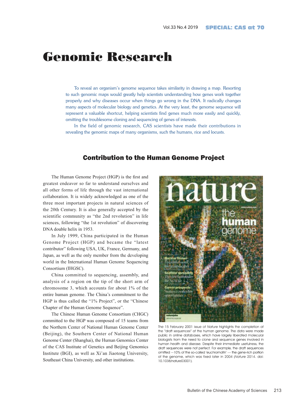 Genomic Research