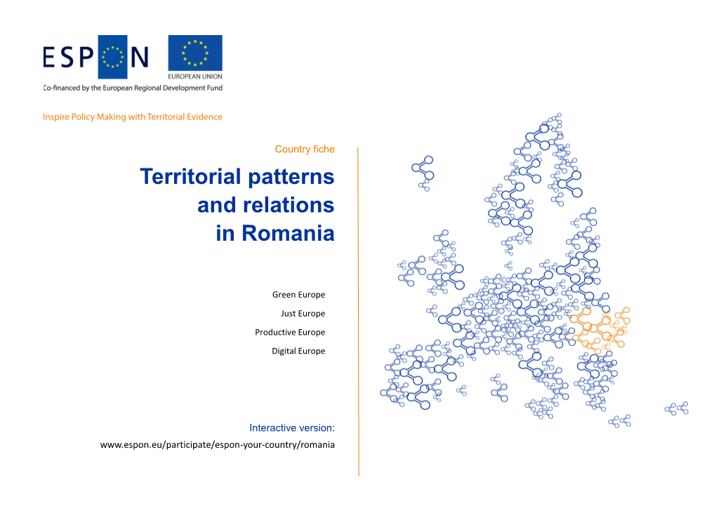 Territorial Patterns and Relations in Romania