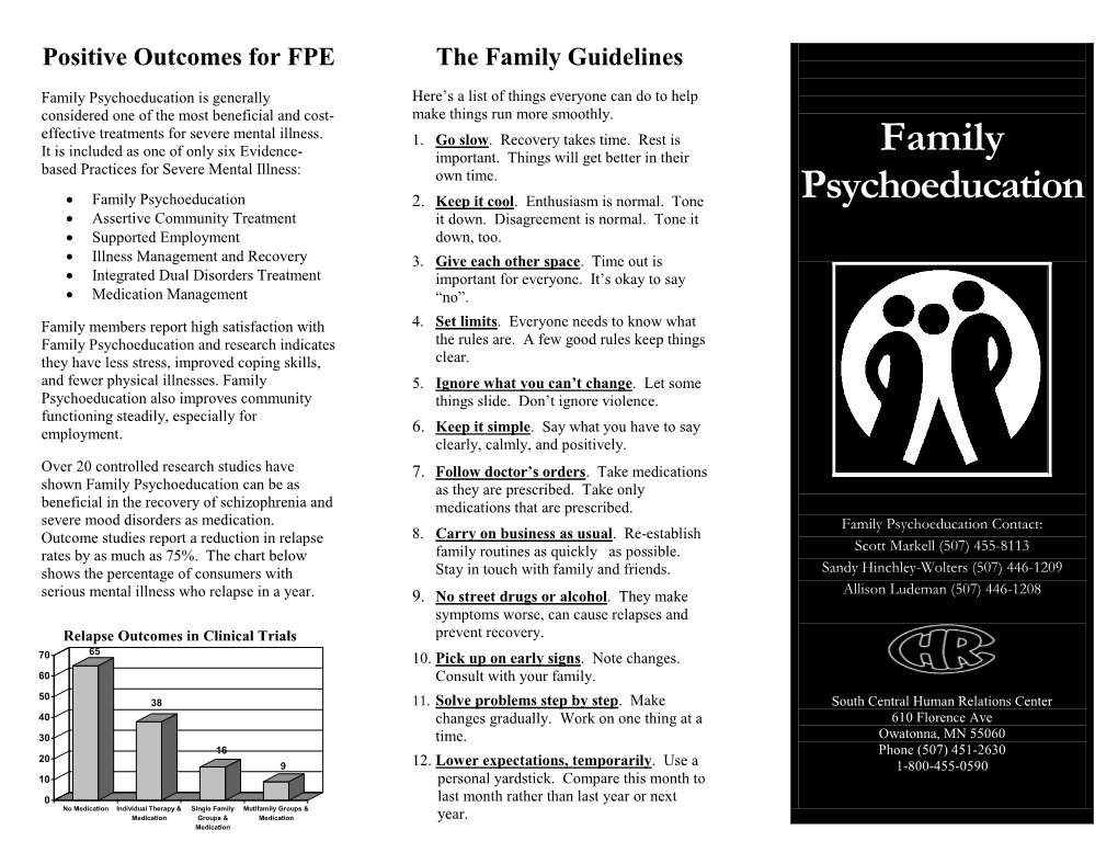 Family Psychoeducation Brochure