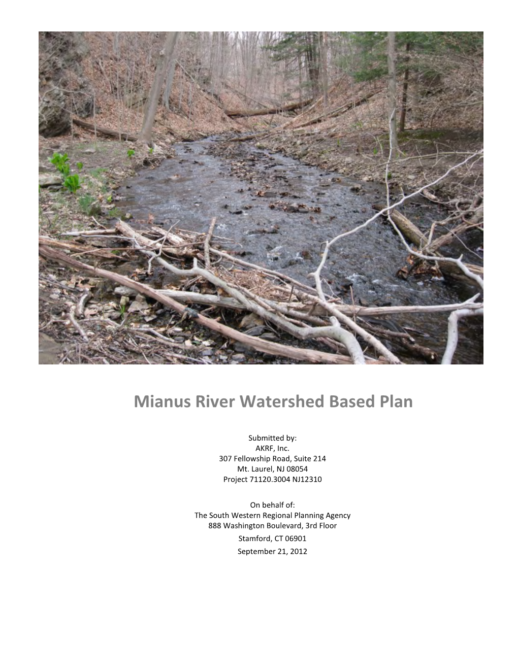 Mianus River Watershed Based Plan