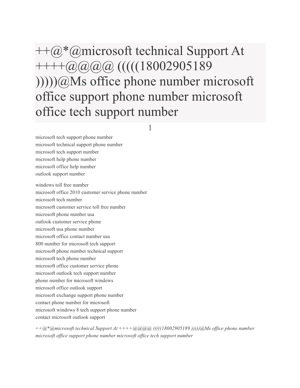 ++@*@Microsoft Technical Support at ++++@@@@ (((((18002905189 )))))@Ms Office Phone Number Microsoft Office Support Phone Number Microsoft Office Tech Support Number