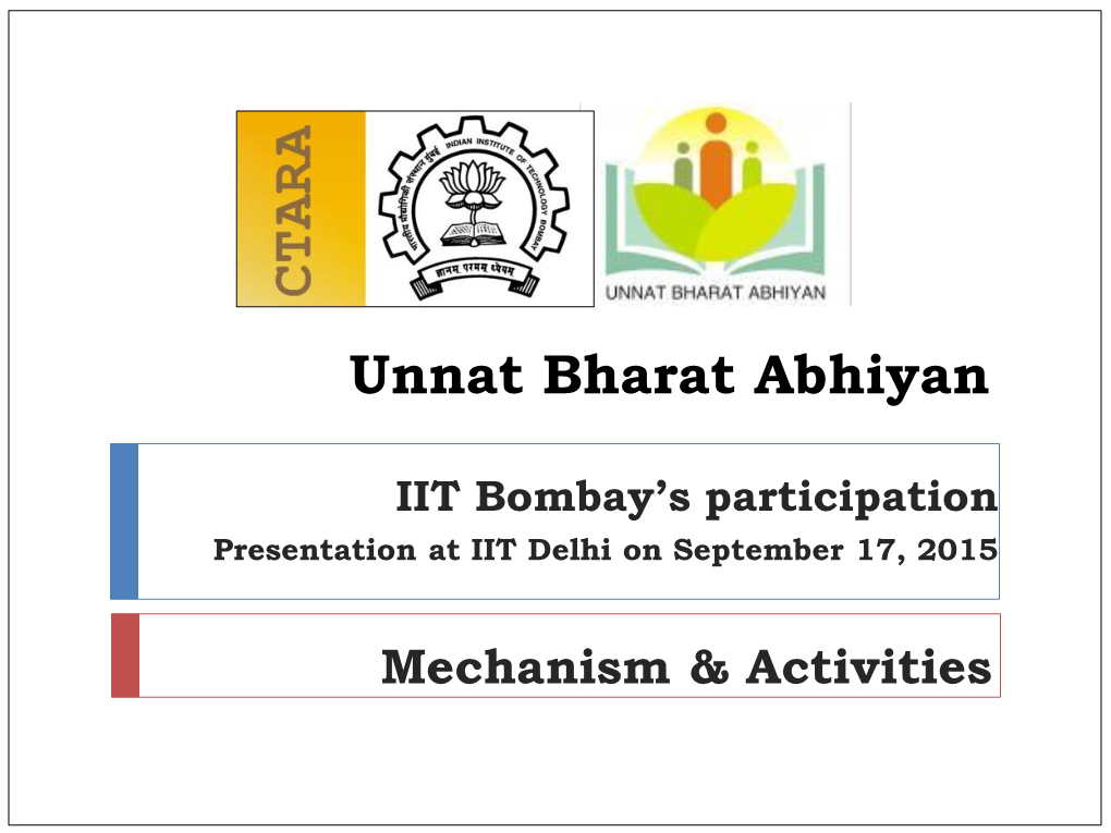 Presentation by IIT Bombay