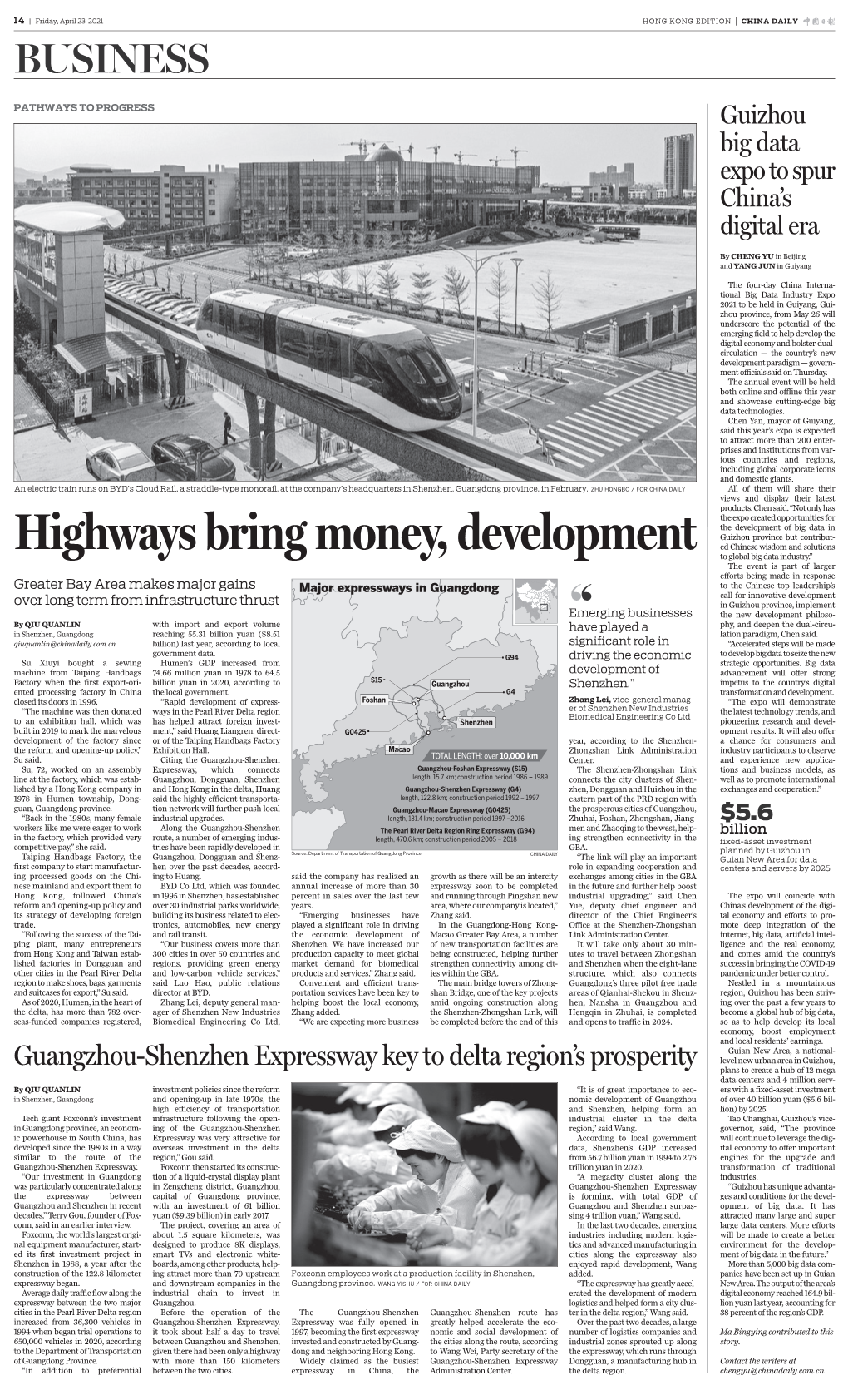 Highways Bring Money, Development