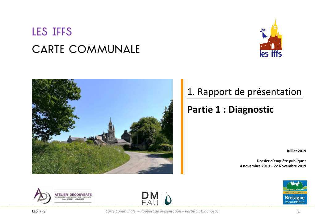 1. Rapport De Présentation Partie 1 : Diagnostic