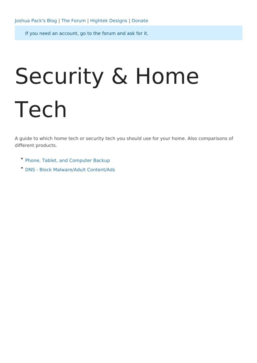 Security & Home Tech