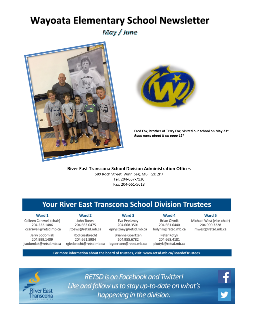 Wayoata Elementary School Newsletter