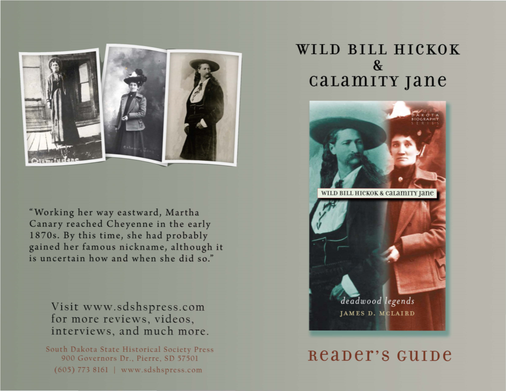 WILD BILL HICKOK Calamity Jane Reader's Guide