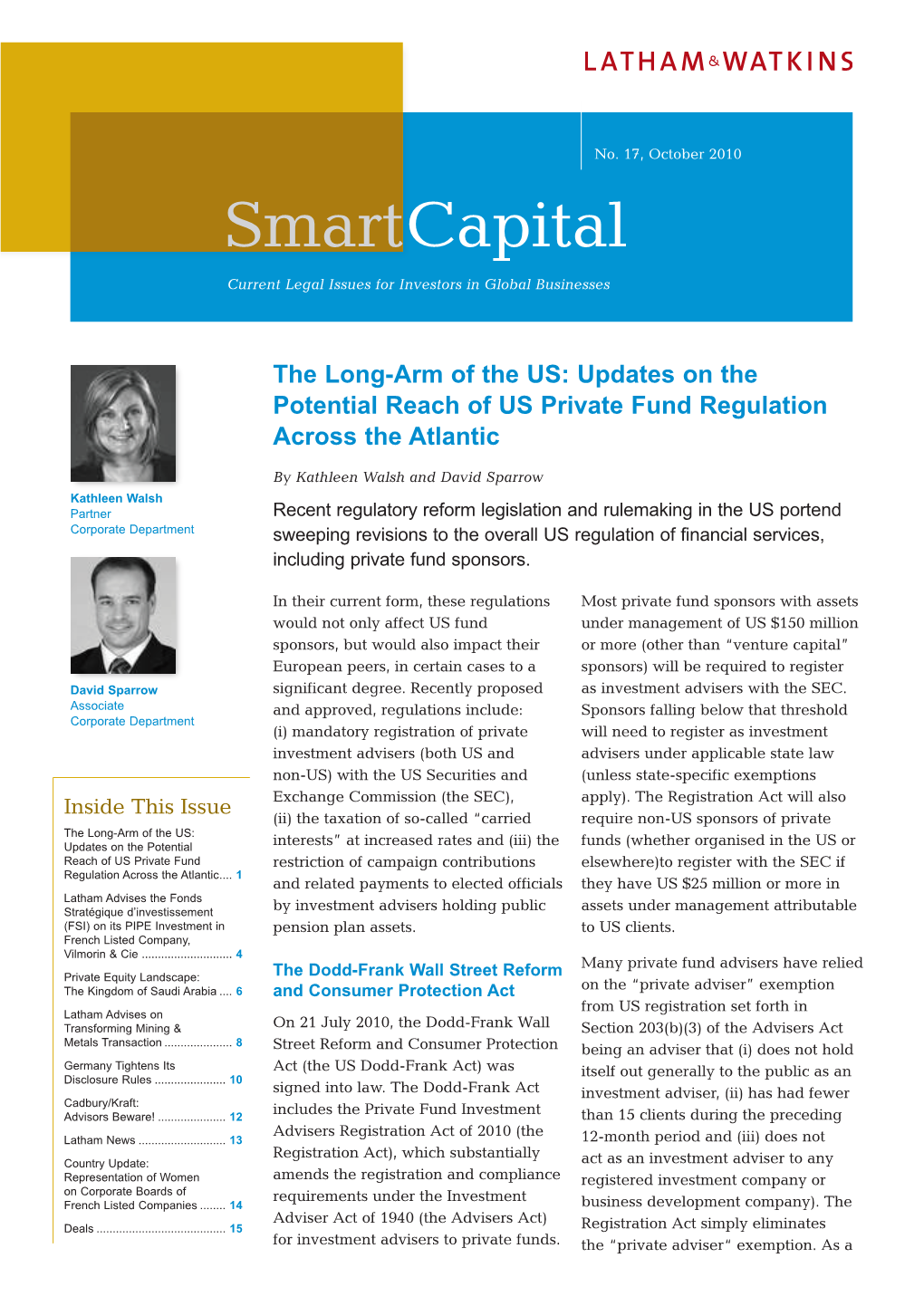 Smartcapital Newsletter (Issue 17, October 2010)