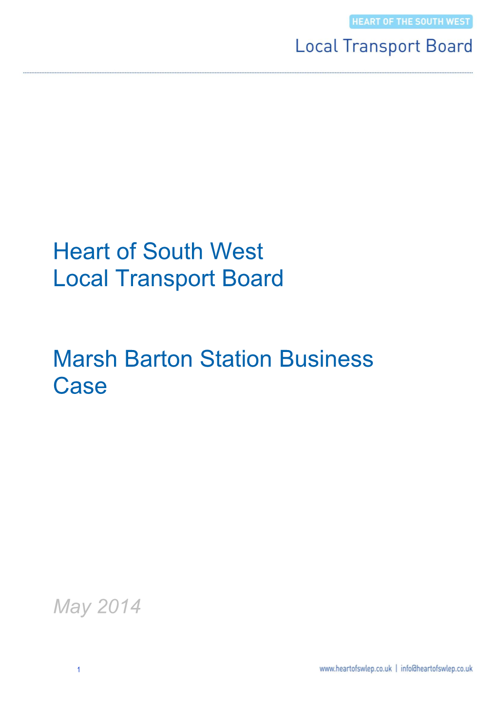 Marsh Barton Station Outline Business Case