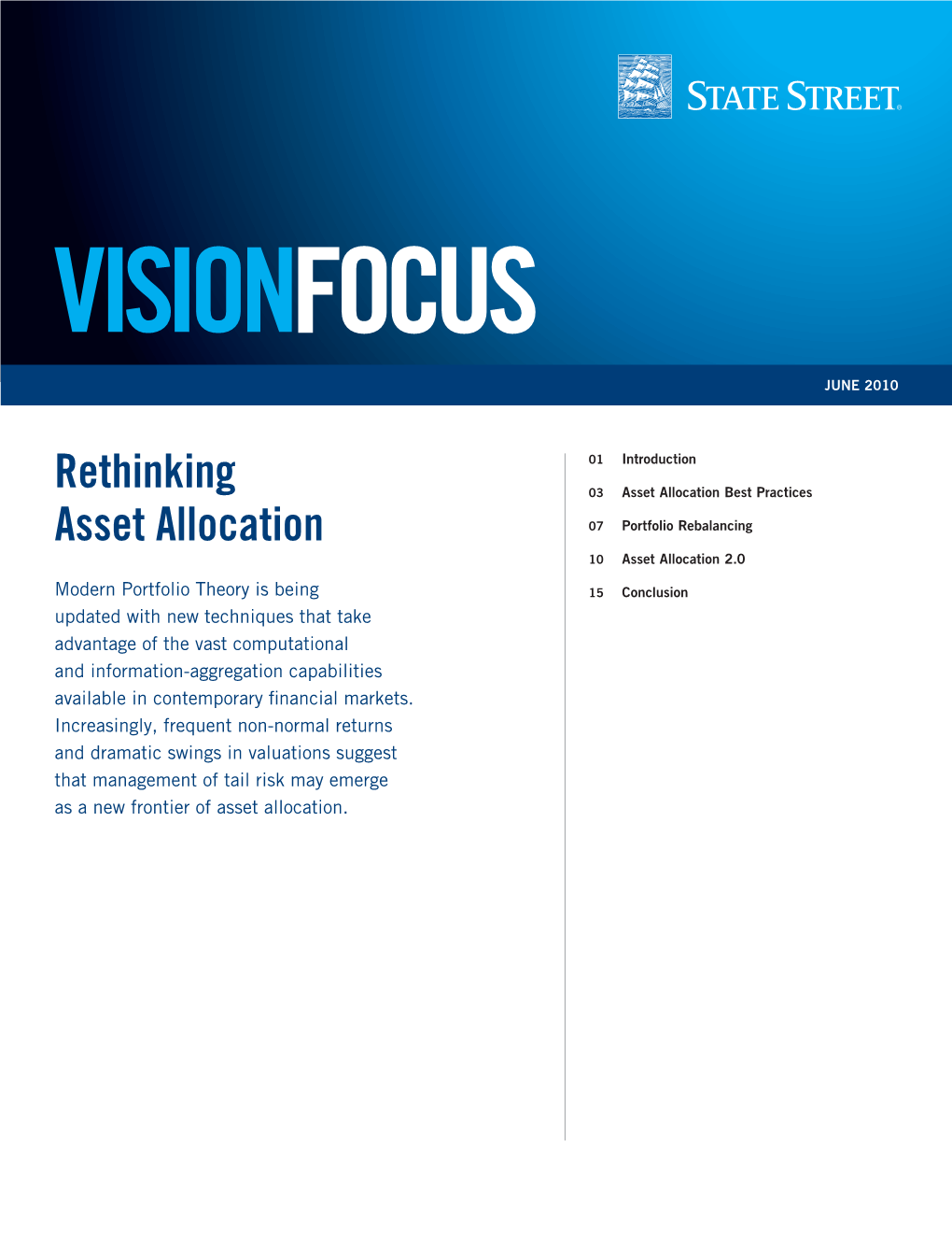 Vision Focus Rethinking Asset Allocation