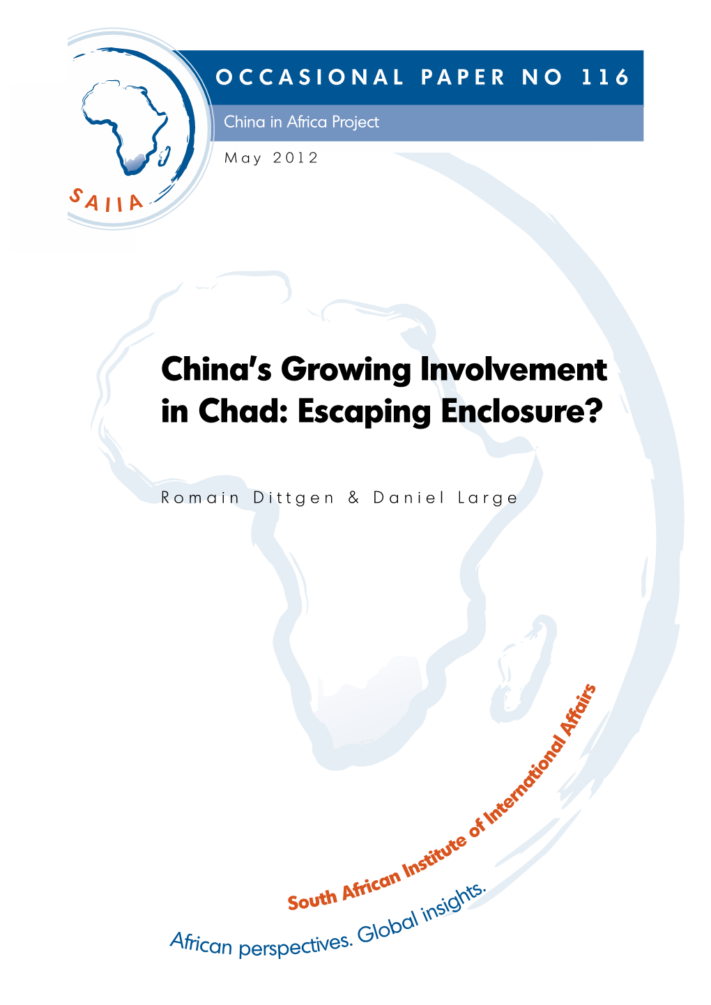 China's Growing Involvement in Chad: Escaping Enclosure?