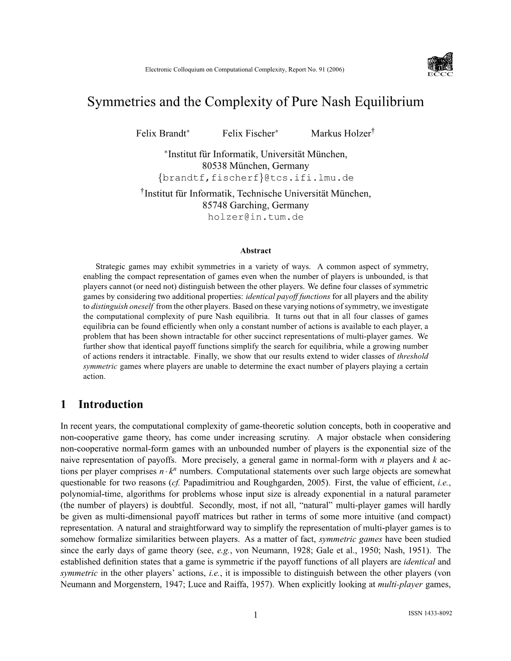 Symmetries and the Complexity of Pure Nash Equilibrium