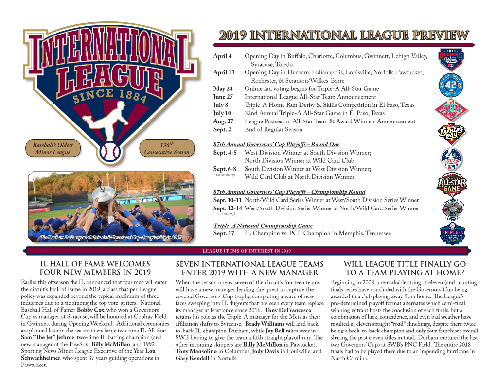 2019 International League Preview