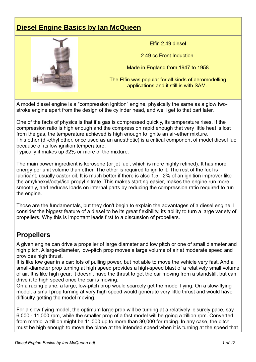 Diesel Engine Basics by Ian Mcqueen Propellers