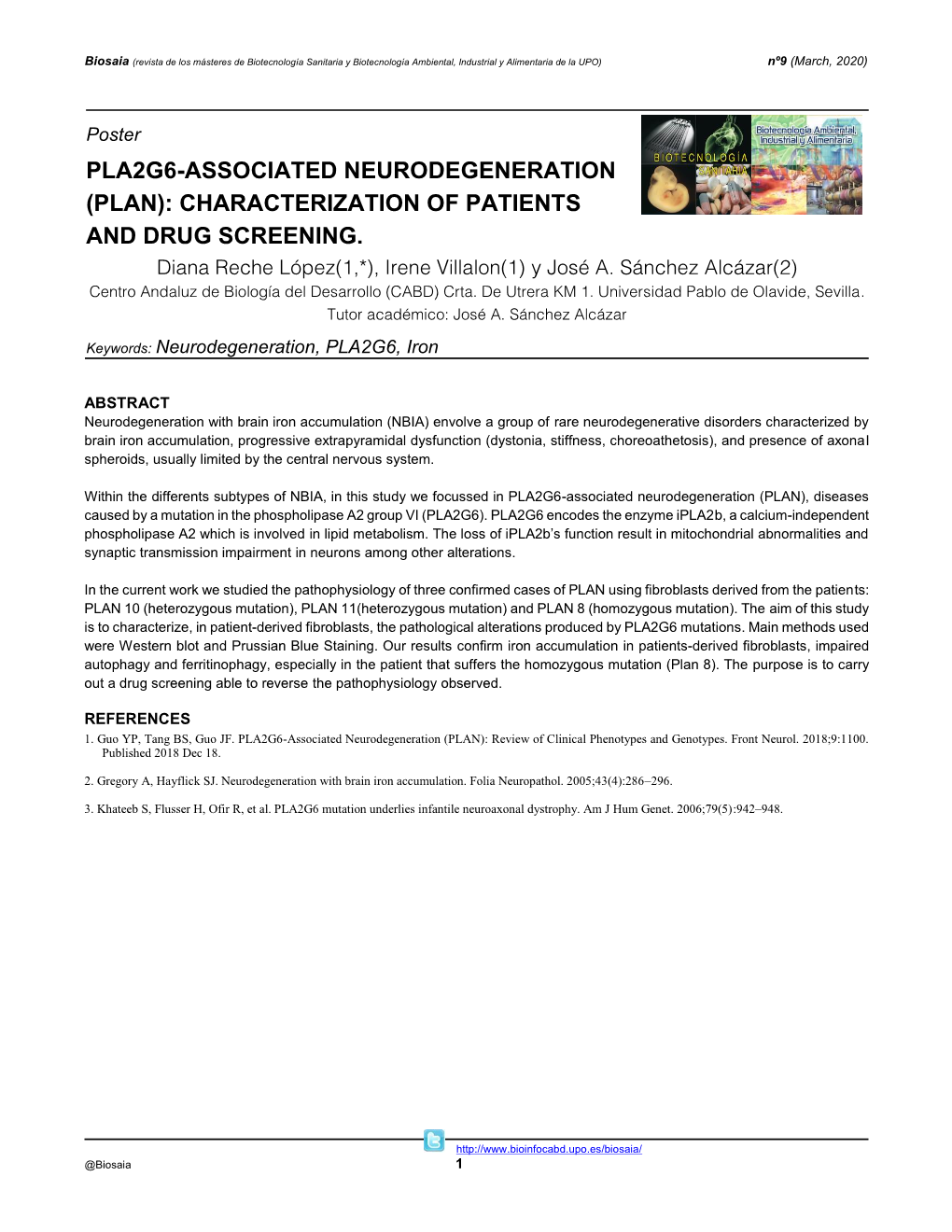 Pla2g6-Associated Neurodegeneration (Plan): Characterization of Patients and Drug Screening