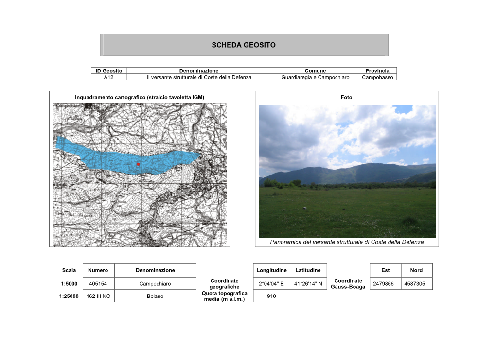 Il Versante Strutturale Di Coste Della Defenza.Pdf