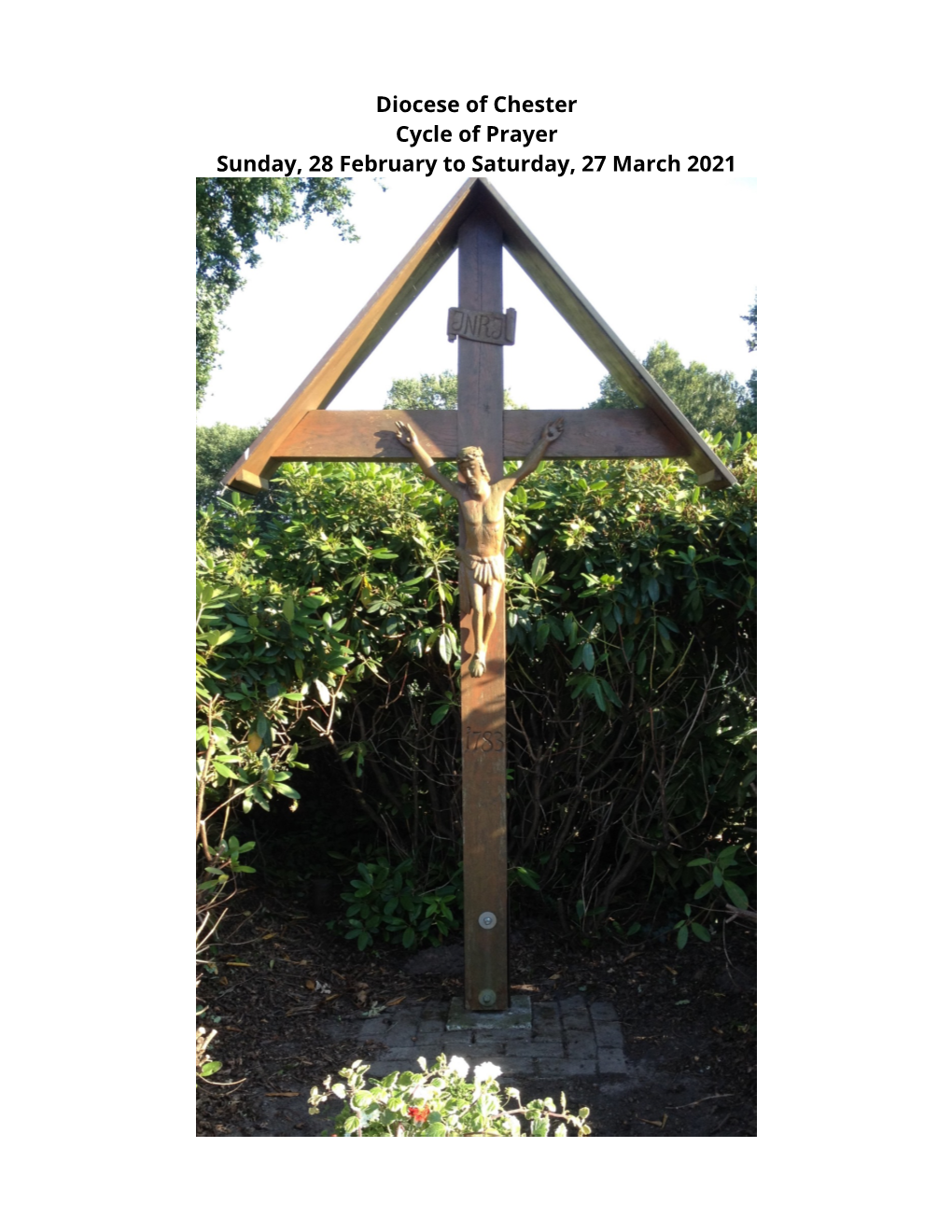 Diocese of Chester Cycle of Prayer Sunday, 28 February to Saturday, 27 March 2021