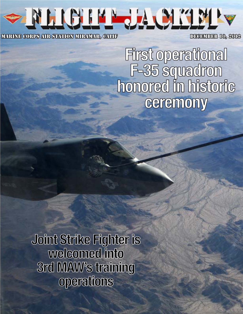 First Operational F-35 Squadron Honored in Historic Ceremony