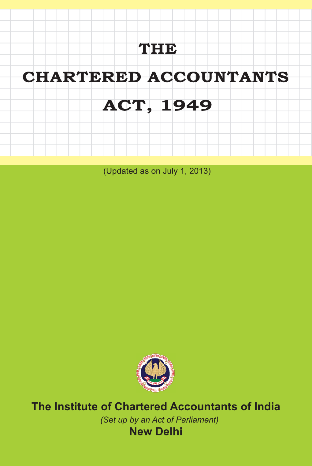 The Chartered Accountants Act, 1949 T H E