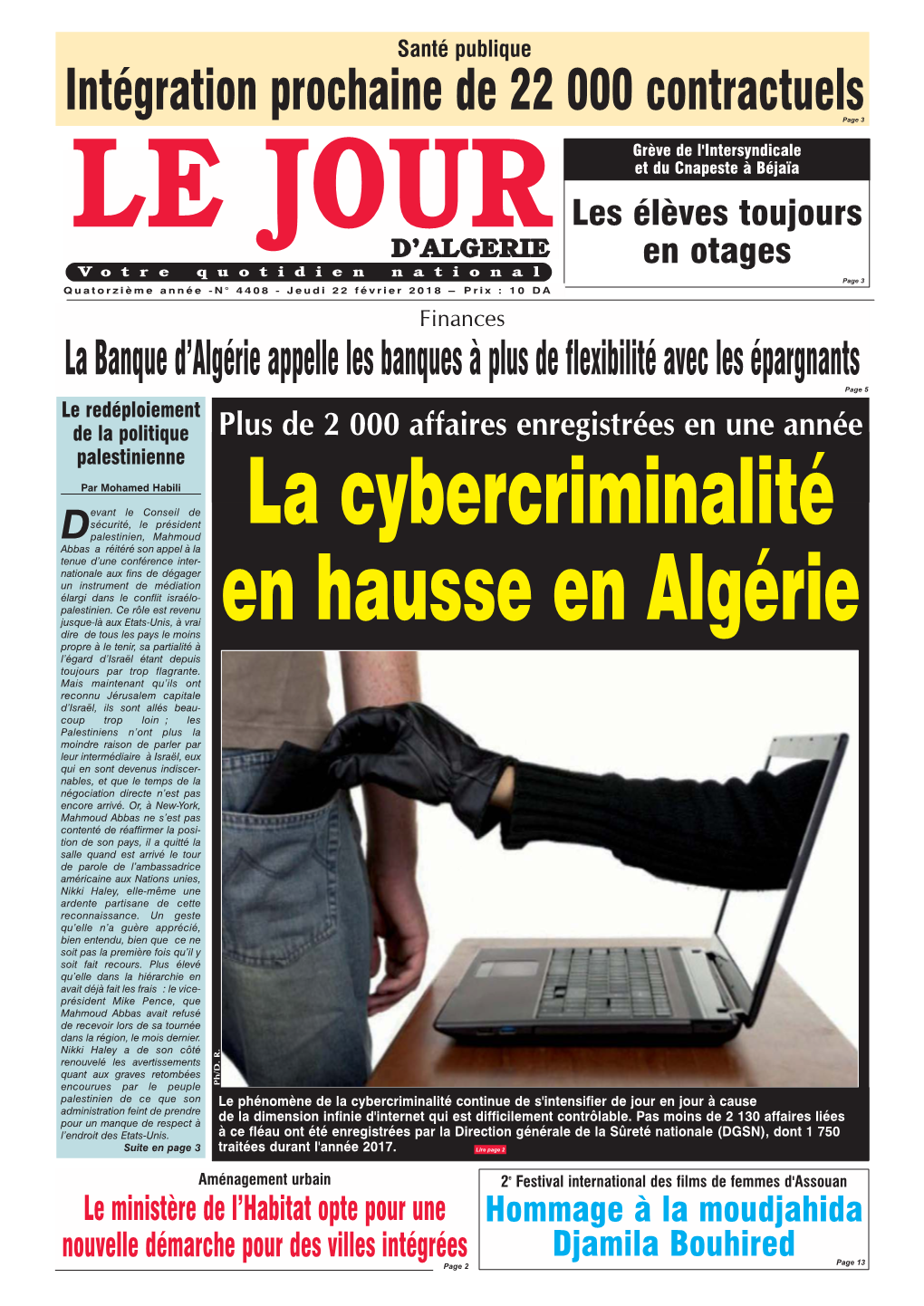 La Cybercriminalité En Hausse En Algérie