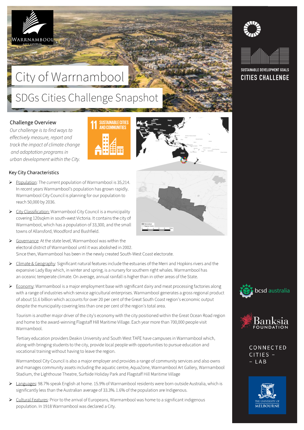 Warrnambool Sdgs Cities Challenge Snapshot