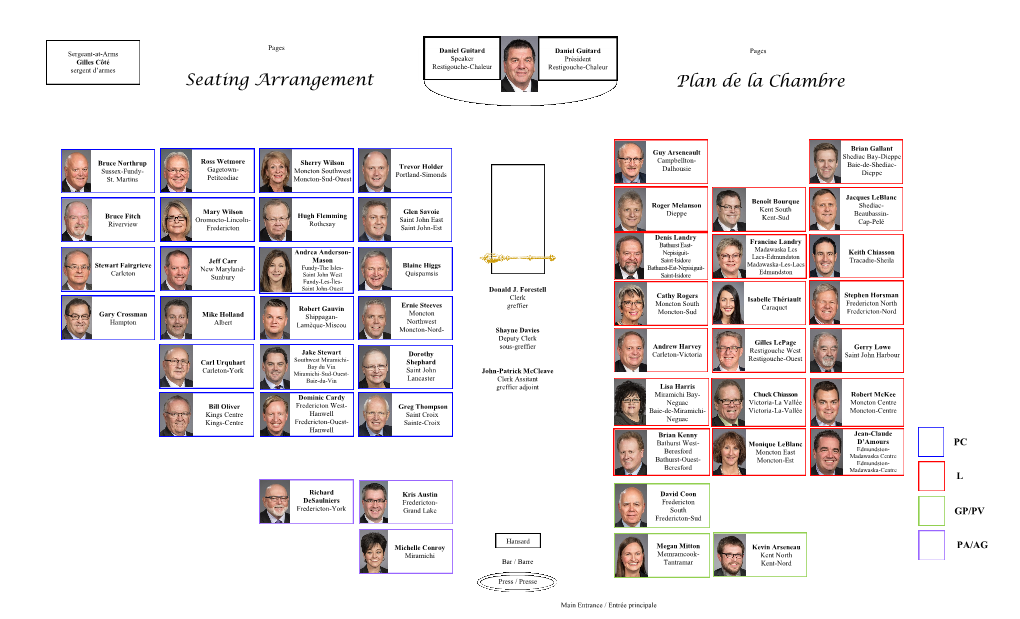 Seating Arrangement Plan De La Chambre