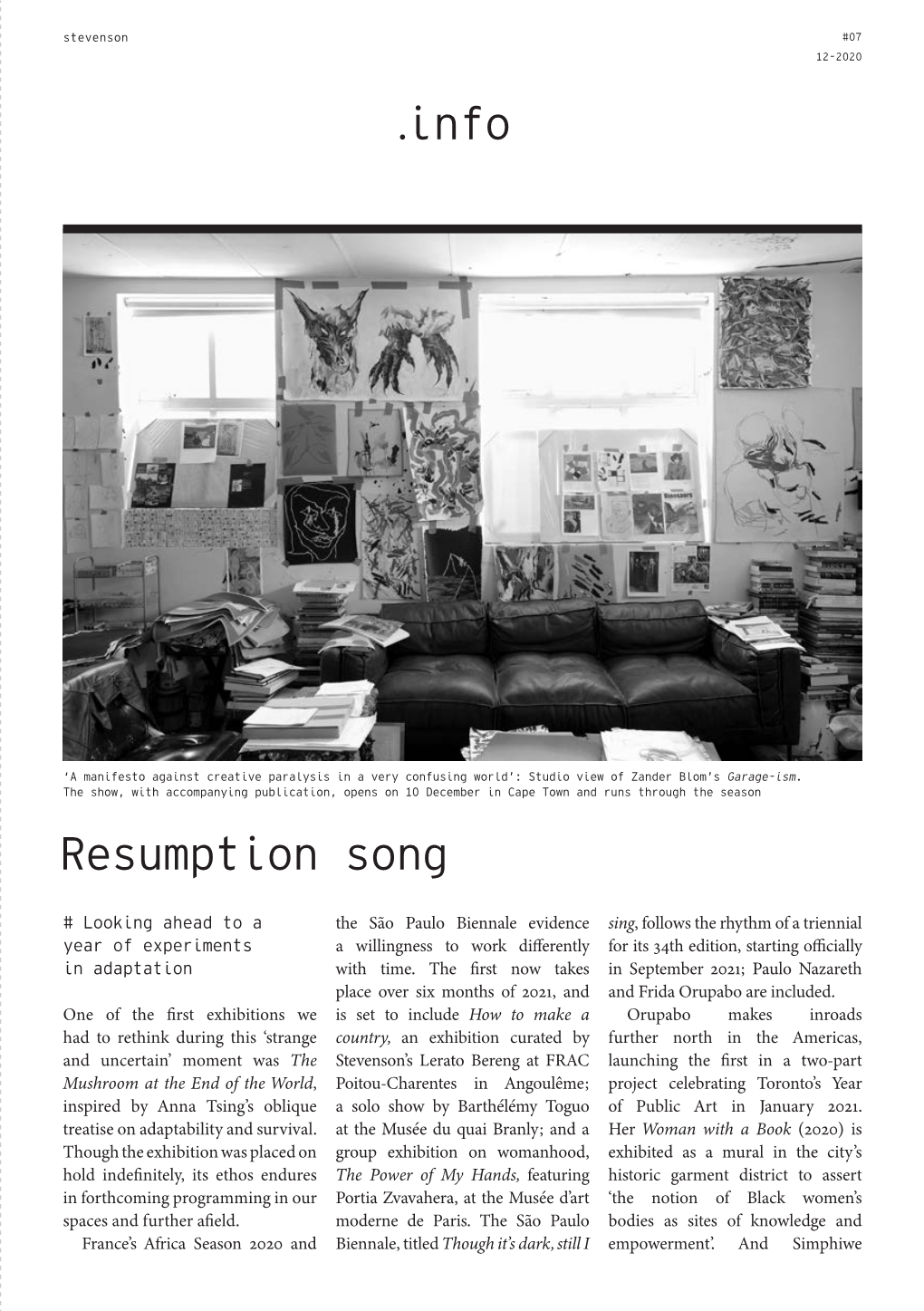 Resumption Song .Info