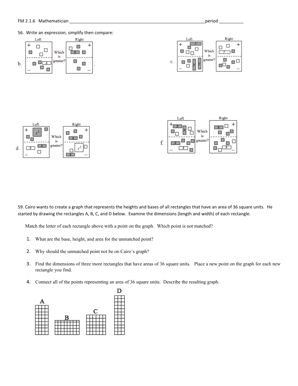 A. What Are the Base, Height, and Area for the Unmatched Point?