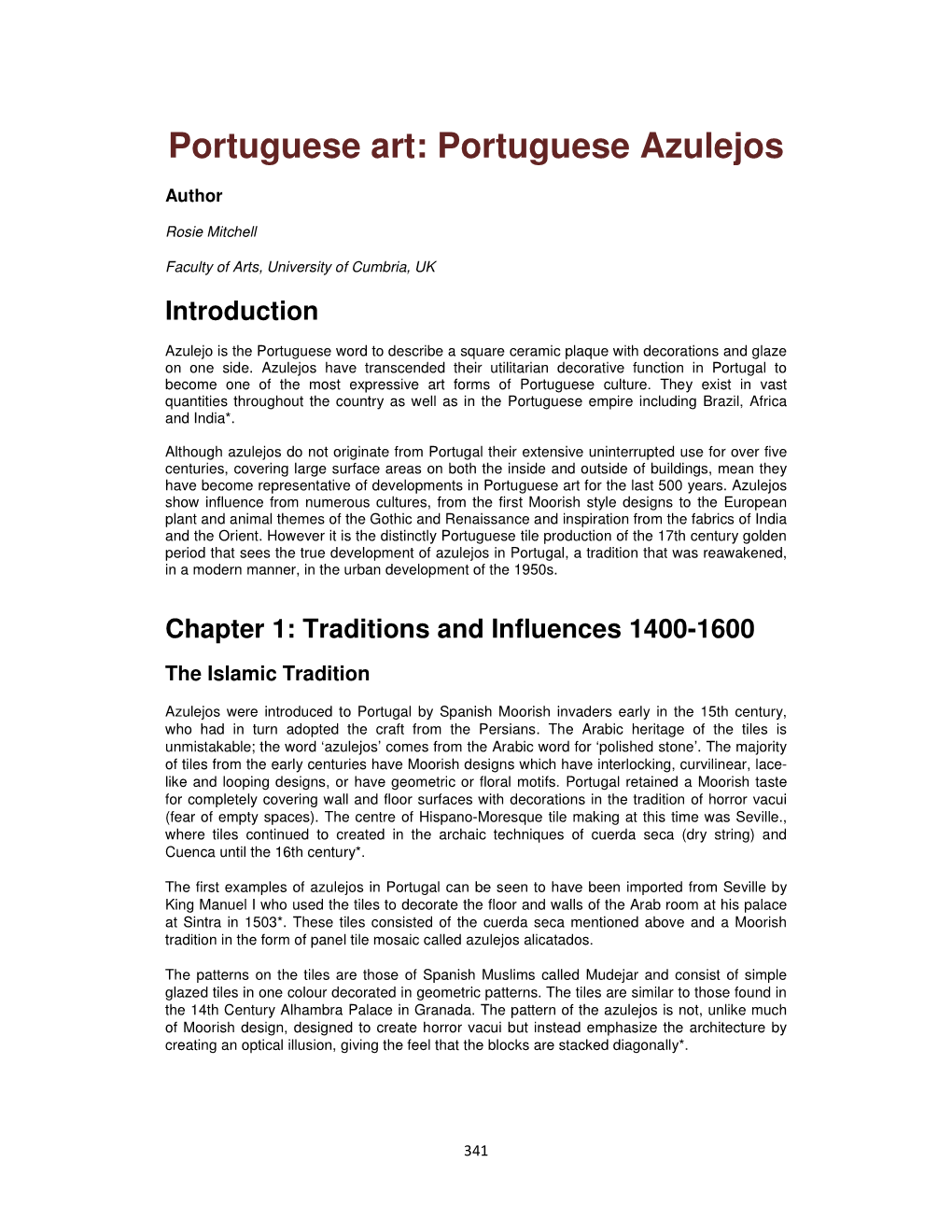 Portuguese Art: Portuguese Azulejos