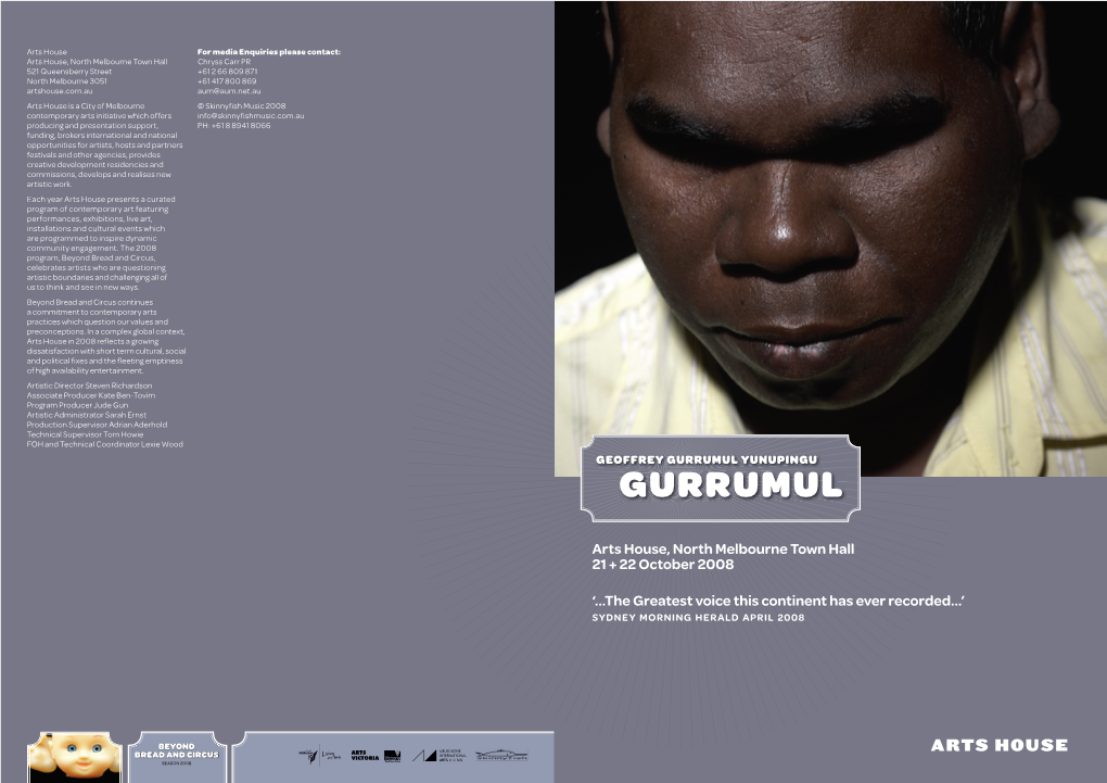 Gurrumul Yunupingu Gurrumul