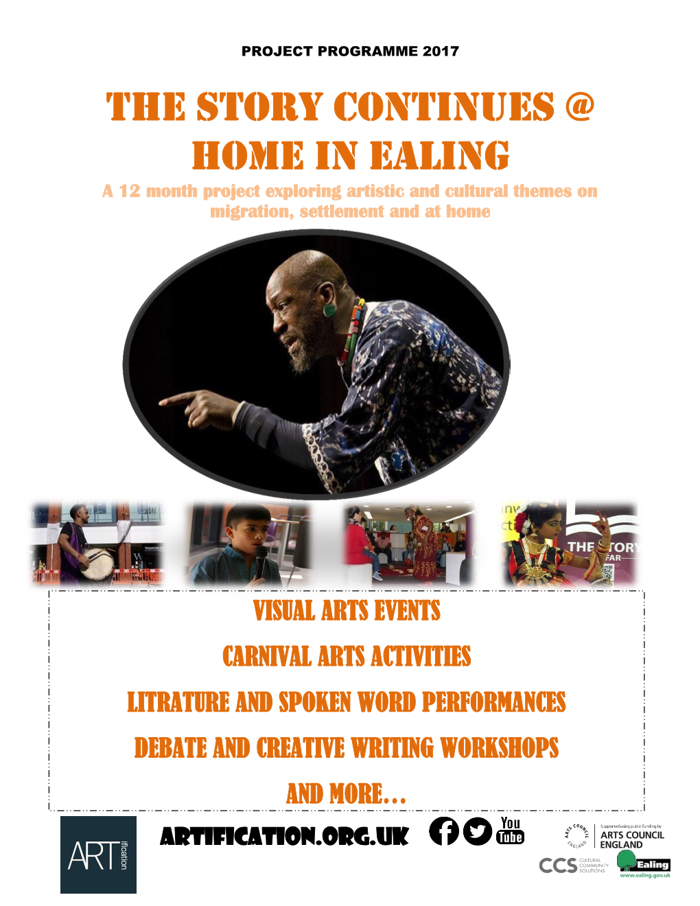 The Story Continues @ Home in Ealing a 12 Month Project Exploring Artistic and Cultural Themes on Migration, Settlement and at Home