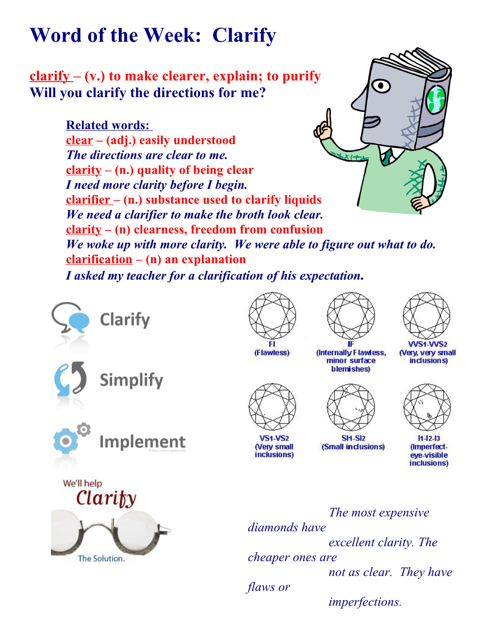 Word of the Week: Clarify