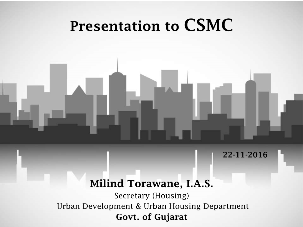 Presentation to CSMC