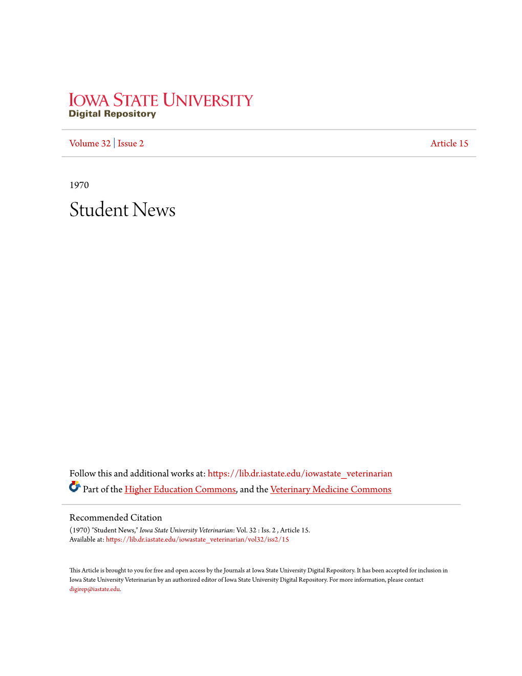 Student News