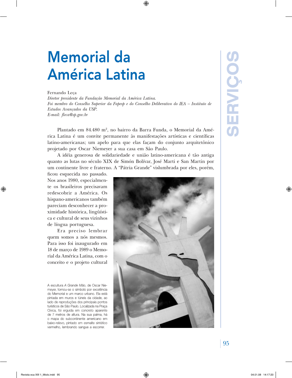 S Erviços Memorial Da América Latina