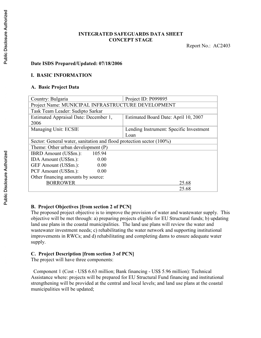 World Bank Document