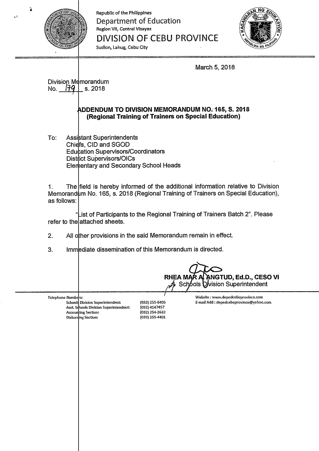 Department Qf Education Div!Sion 0F CEBU PROVINCE