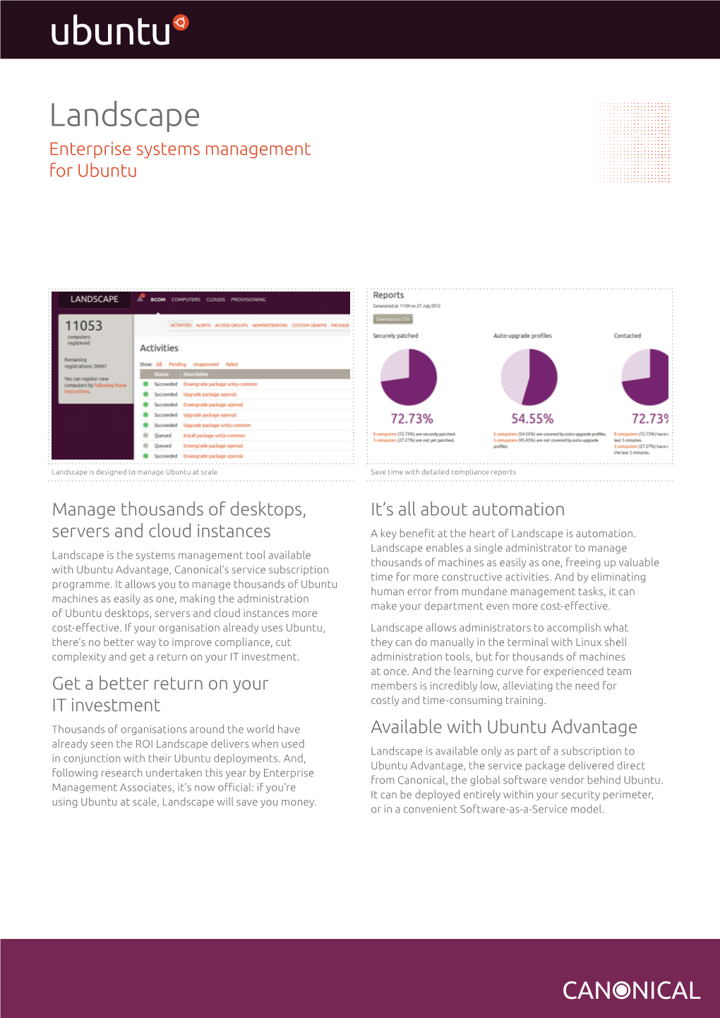 Landscape Enterprise Systems Management for Ubuntu