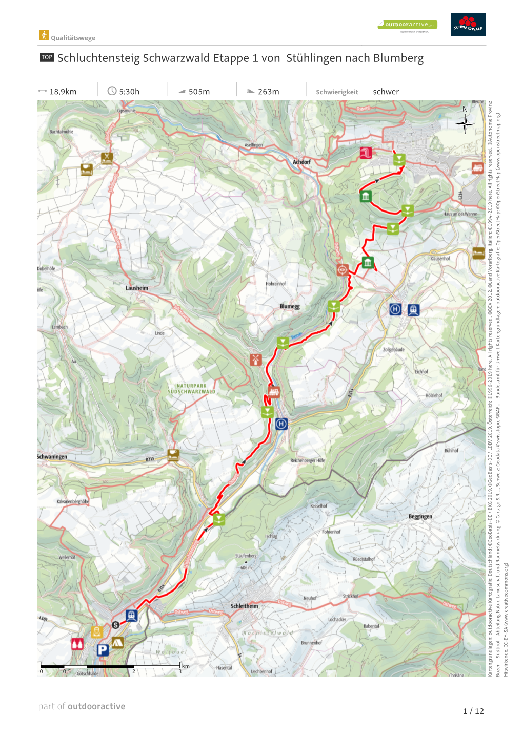 Schluchtensteig Schwarzwald Etappe 1 Von Stühlingen Nach Blumberg