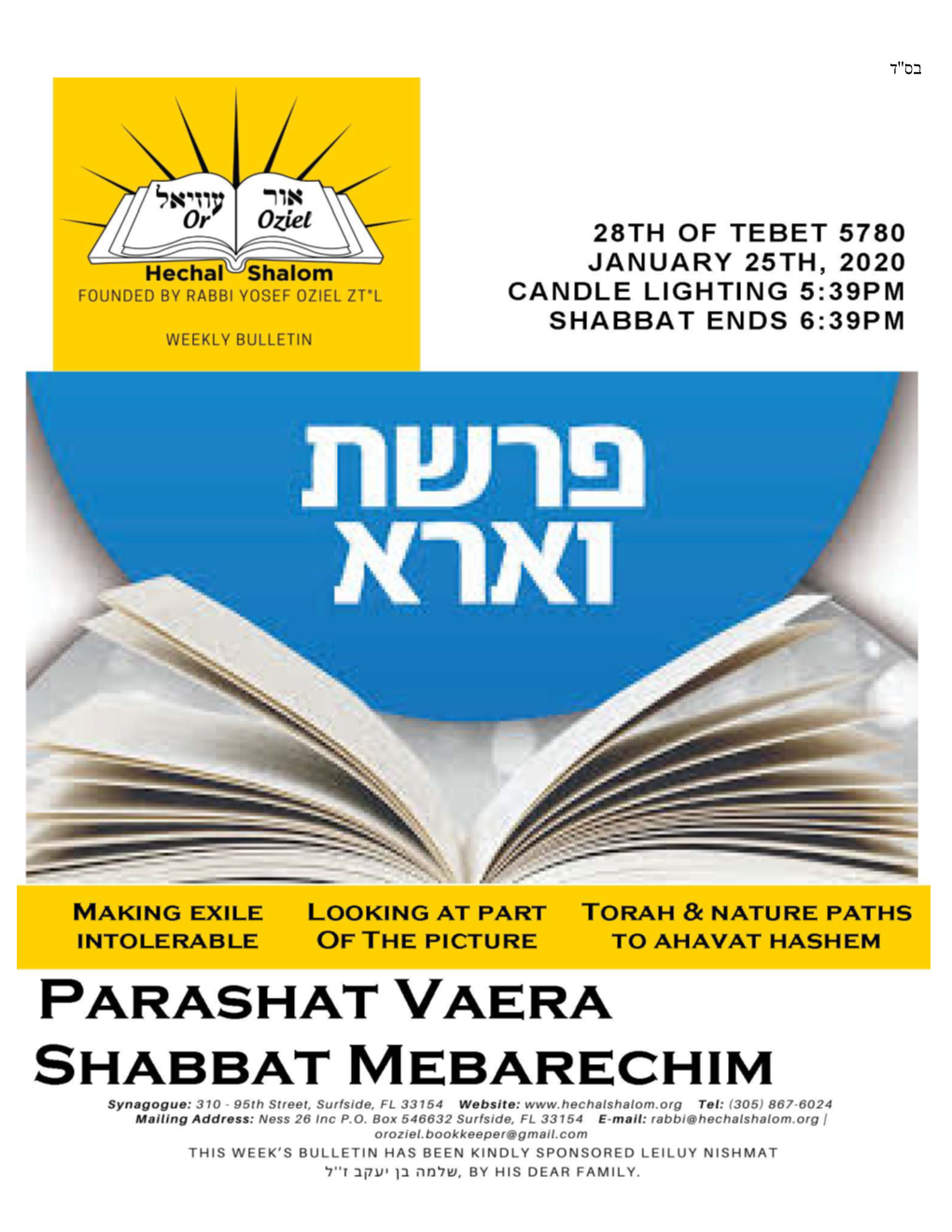 The Rabbi's Shiur