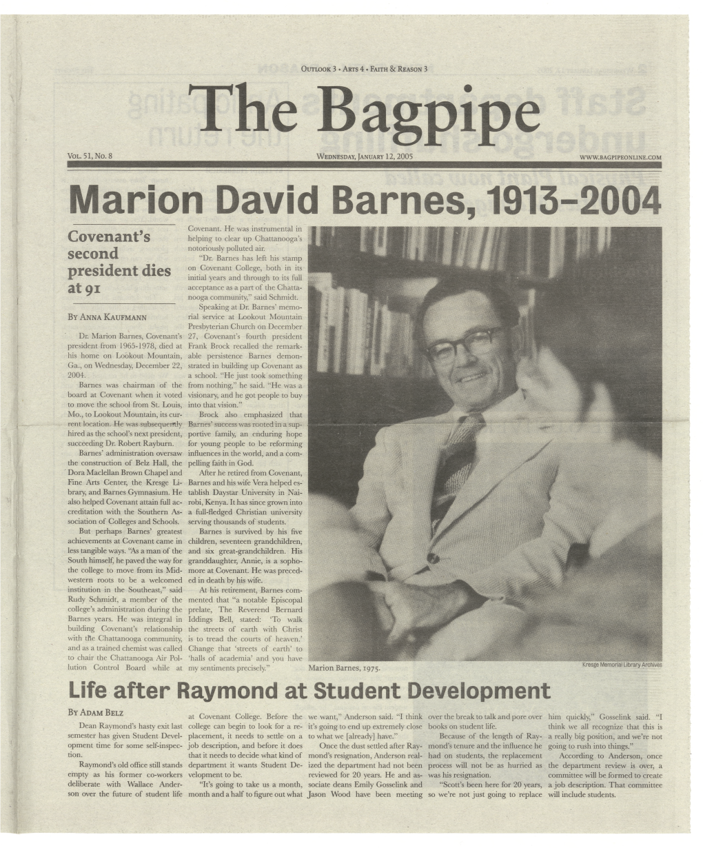 Marion David Barnes, 1913-2004