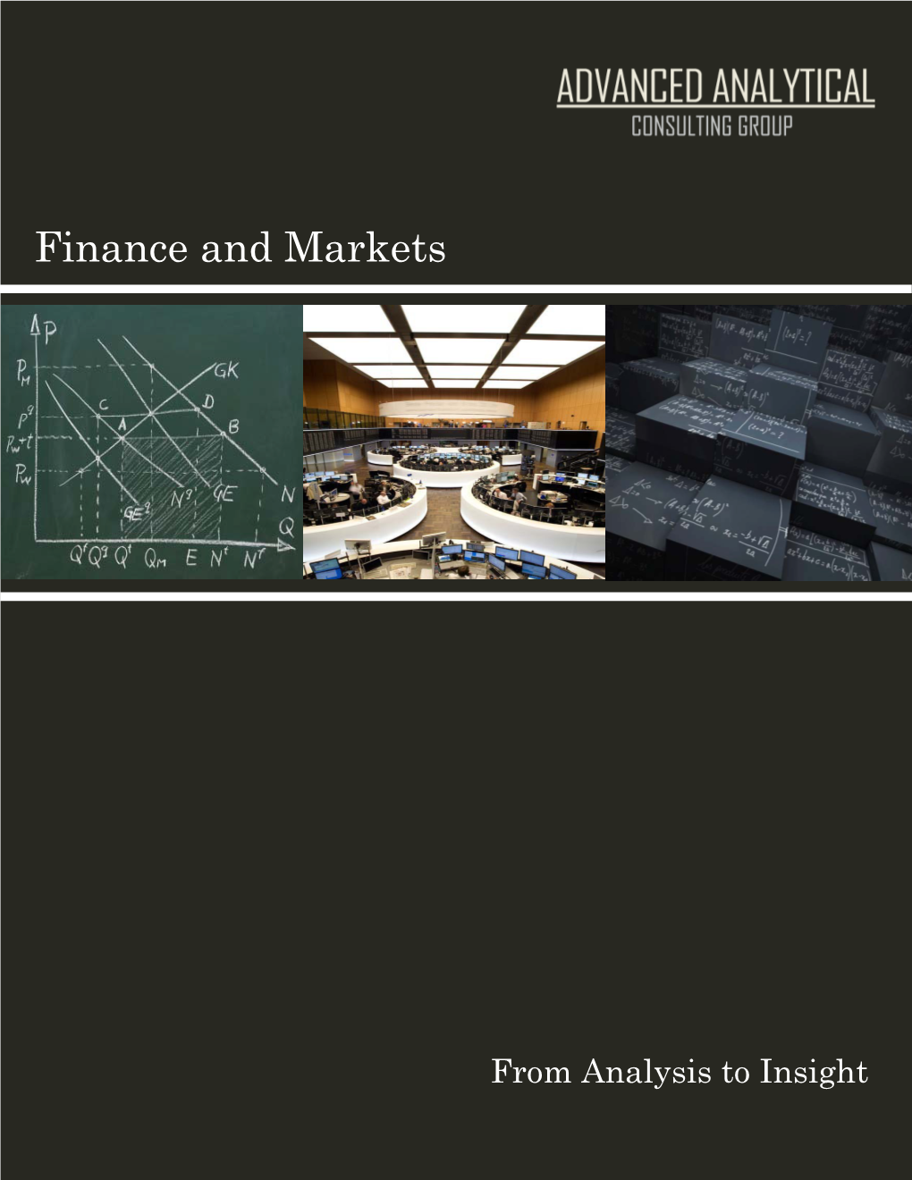 Finance and Markets Brochure