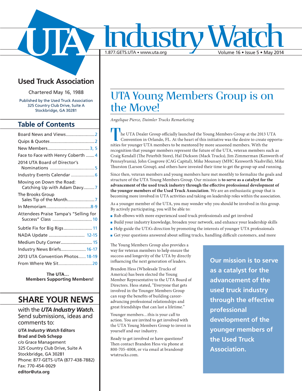UTA Young Members Group Is on the Move!