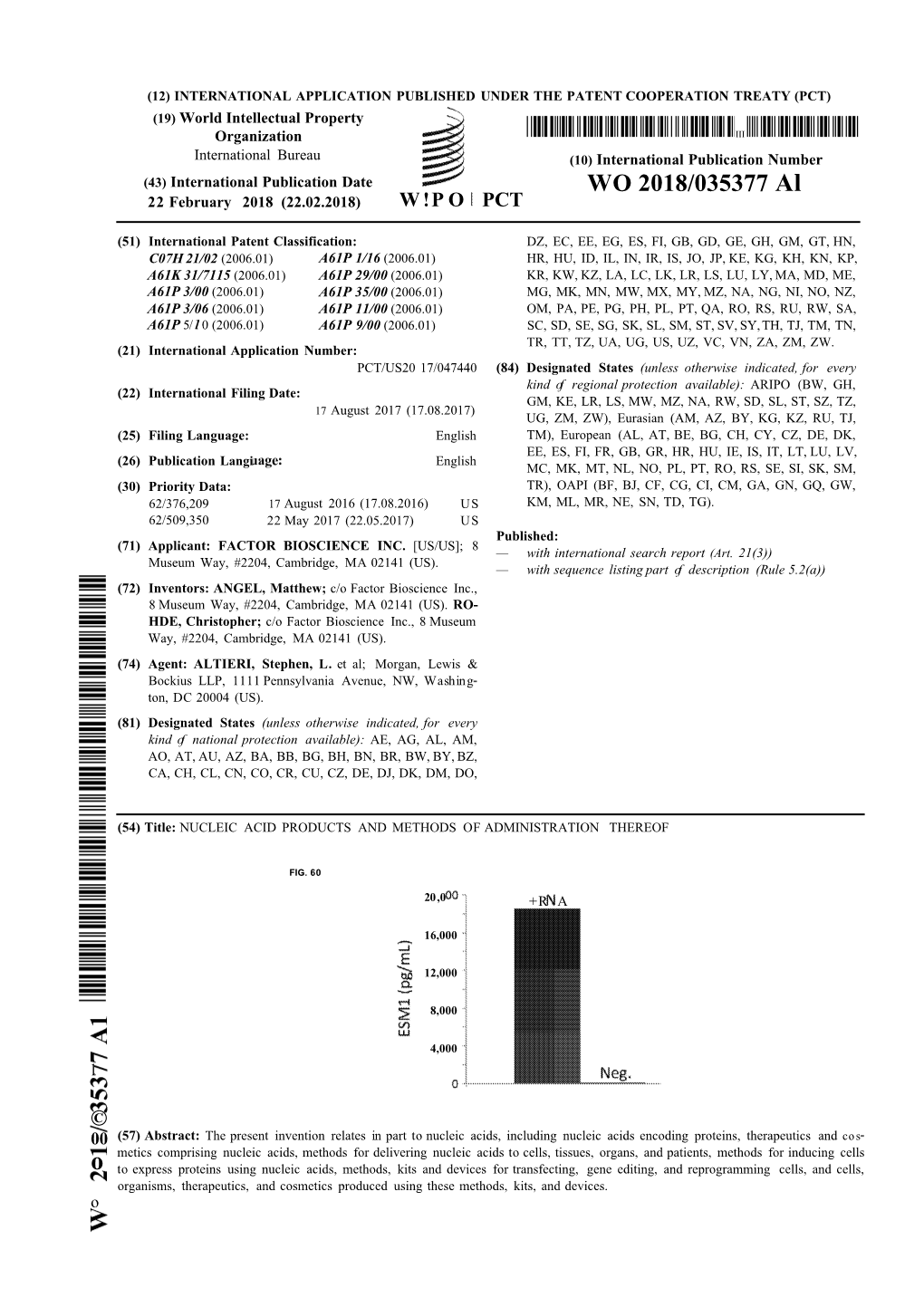 WO 2018/035377 Al 22 February 2018 (22.02.2018) W !P O PCT