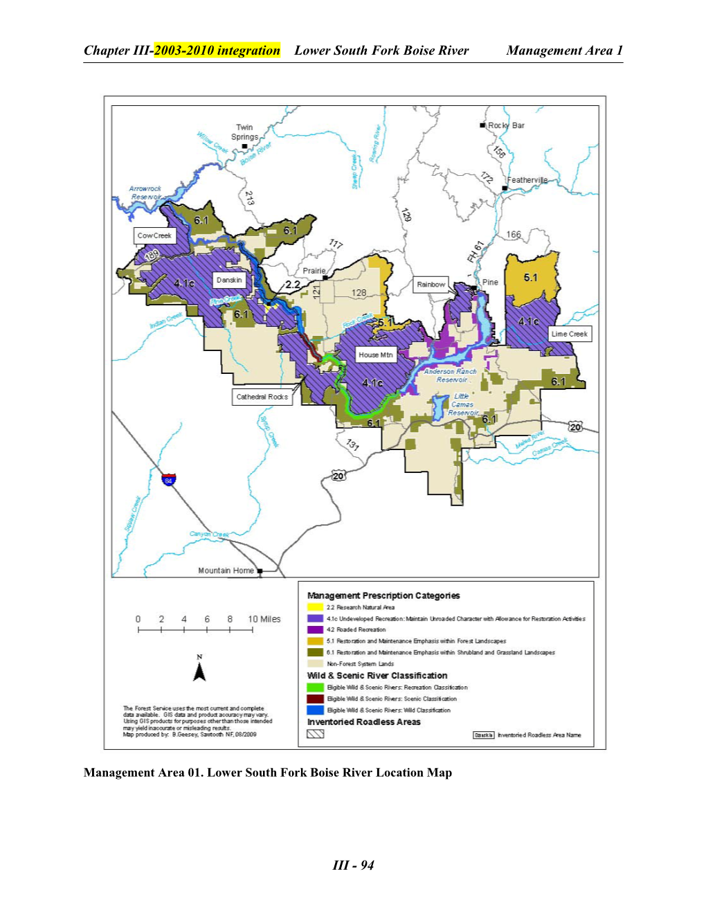 Lower South Fork Boise River Management Area 1