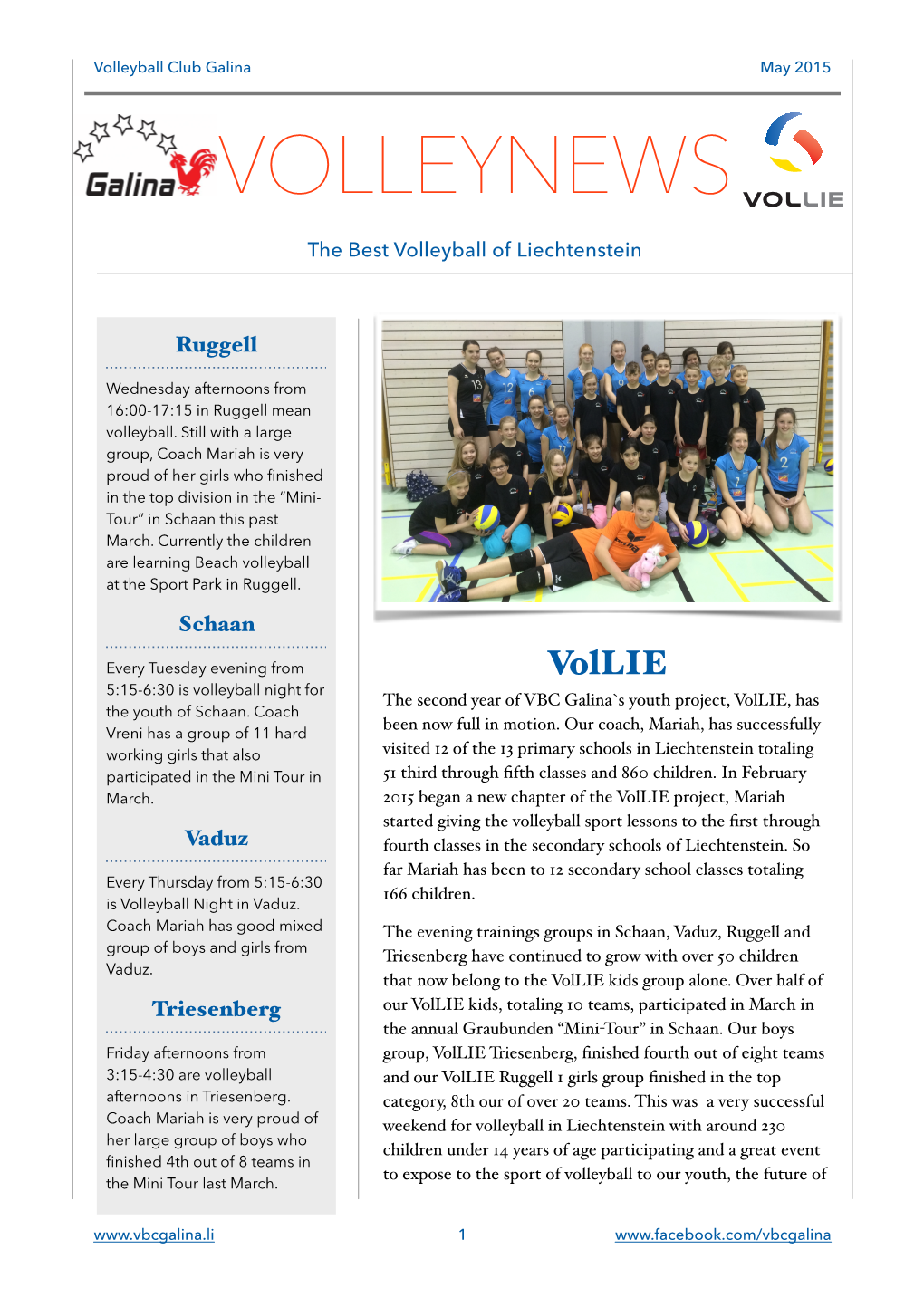 Vollie/VBS May 2015