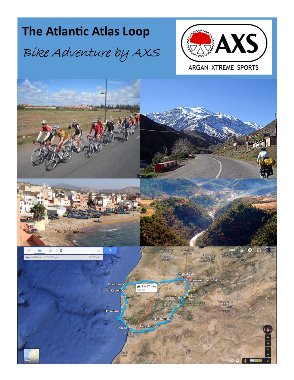 Bike Adventure by AXS Day 1 Marrakech to Essaouria (165 KM)