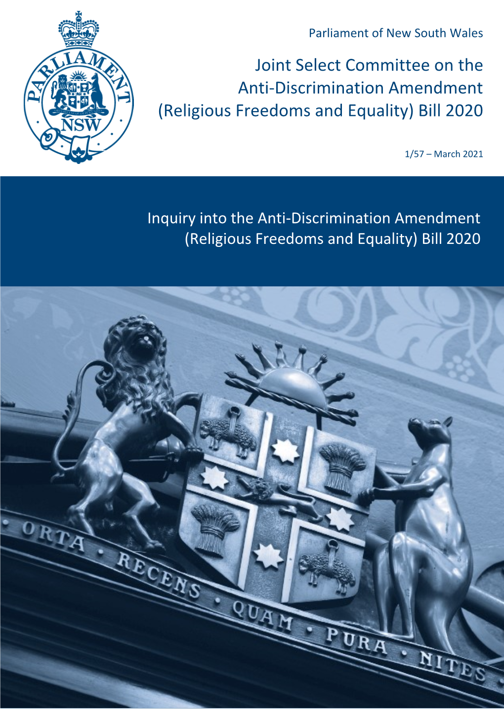 Religious Freedoms and Equality) Bill 2020
